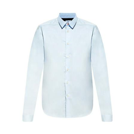 PS By Paul Smith Cotton shirt Blå, Herre Skjorter