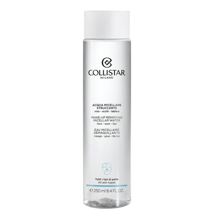 Collistar Detergenza Acqua Micellare Struccante Viso-Occhi-Labbra 250ml - Acqua detergente viso