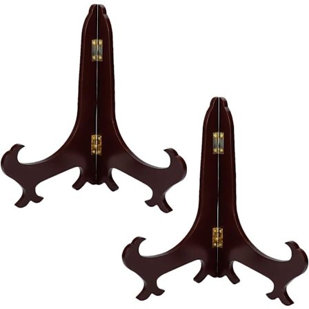 2 st 10" Hög Trä Staffli Tavla Display Ram Foto Ram Stativ (Brun)