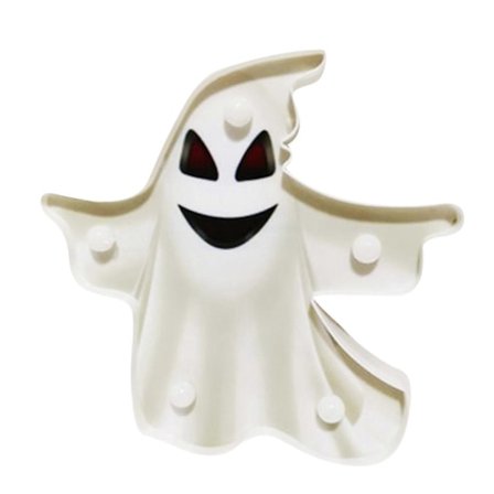 Halloween Modellering Lys Batteri Dekor Lys Heks Spøkelse Nattlys