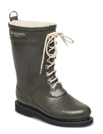3/4 Rubber Boots Regnstøvler Sko Grønn Ilse Jacobsen*Betinget Tilbud