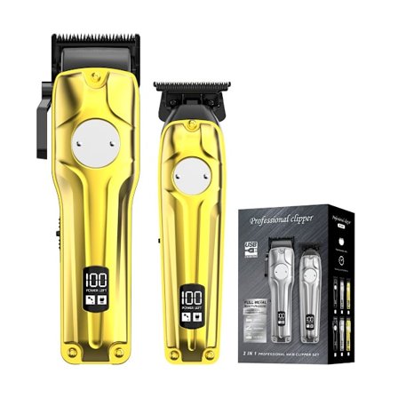 Professionel Herre Hårklipper - Trådløs, Genopladelig og Støjsvag