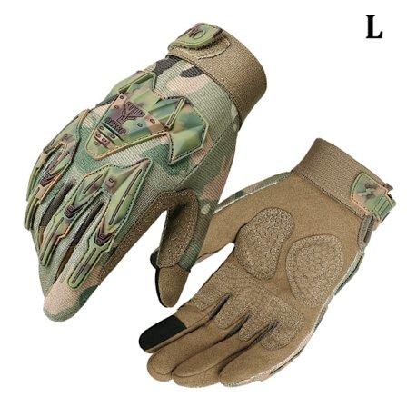 Camo Military Army Cykelhandske Sport Helfingervantar Herr Green L