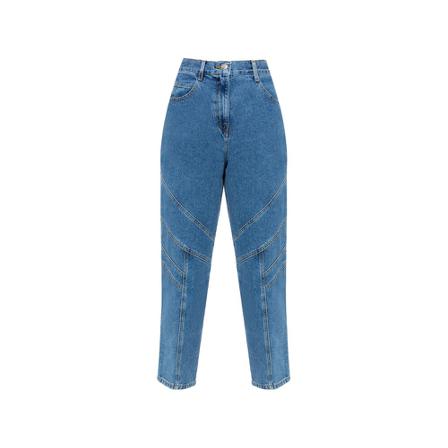 Iro, Jeans with stitching details Blauw, Dames, Maat:S,Katoen