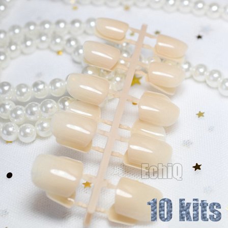 10 kynnen setti nude harmaa karkki tekokynnet lyhyet neliön muotoiset yksiväriset akryylikynnet tukkumyynti 10 settiä yksinkertaisesti suunnitellut 