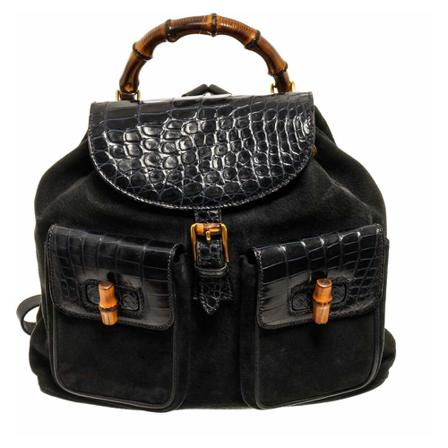 Gucci Vintage, Pre-owned Backpacks Zwart, Dames, Maat:ONE Size