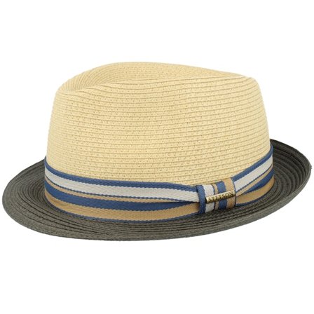 Stetson - Beige straw Hat - Toyo Olive/Beige Trilby @ Hatstore
