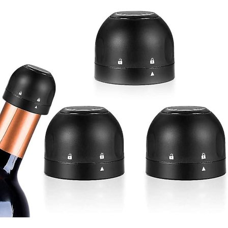 3-pack vinflaska propp silikontätningar