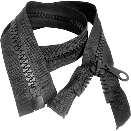 Mesh Zipper 100cm Dragkedja för Jackor Rockar Sömnad Hantverk, Svart Färg, 1 Styck