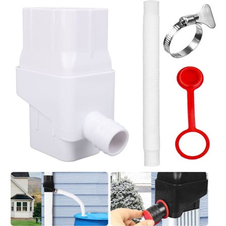 Regnvannhøstingssystem Avleder, Vannresirkulering og Effektiv Bruk, Vannavledningsrør (Hvit)