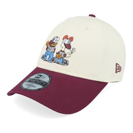 New Era - Beige unconstructed Cap - Garfield 9TWENTY Light Terracotta/Burgundy Dad Cap / Unconstructed @ Hatstore