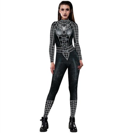 Påske Kvinder piderman Jumpsuit Cosplay Costume Fancy Dress