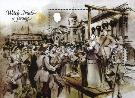 Jersey - Hekseforfølgelser - Postfrisk miniark