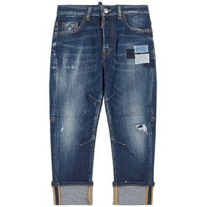 Kids - Dsquared2 Blue Combat Roll Up Jeans 8 Years - Bottoms - 8 years - Blue