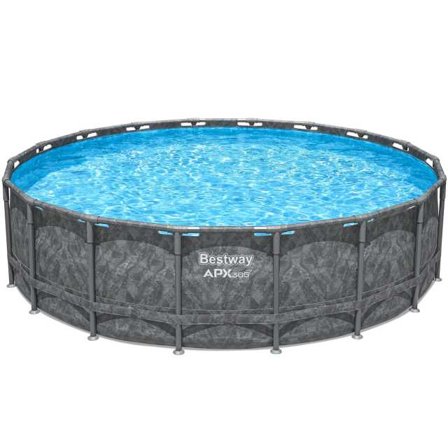 Bestway Apx 365 Round Pool Set 5,49m X 1,32m Dekoration Grå