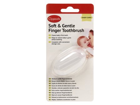 Clippasafe Fingertannbørste, 1 stk.