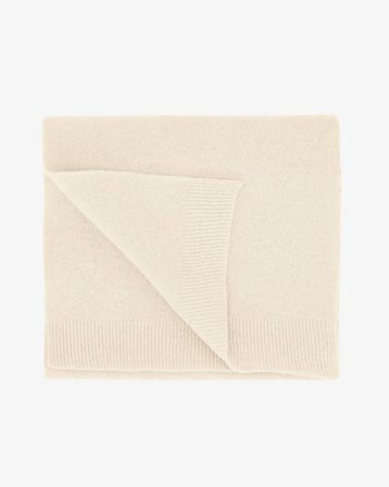 Merino Wool Scarf - Optical White - Male - One Size