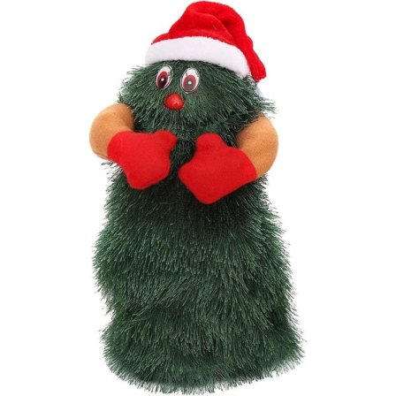 Søt dansende juletre, animerte juledekorasjoner Elektrisk roterende sang- og dansende lysleketøy for hjemmedekorasjoner