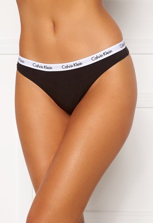 Calvin Klein 3P Thong 001 Black Klær