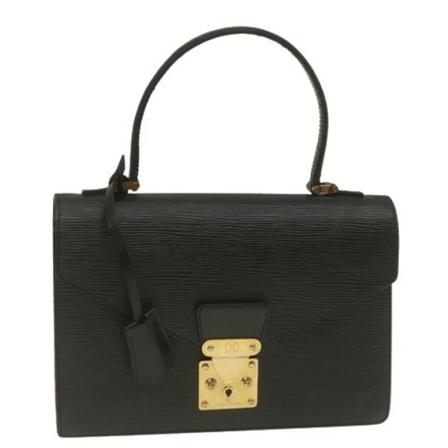 Louis Vuitton Vintage, Pre-owned Leather Handbag Zwart, Dames, Maat:ONE Size