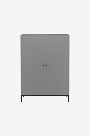 Loft24 - Highboard Celine 2 ovinen - Harmaa - Kaapit - - Homeroom