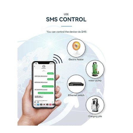 RL2 GSM 4G Smart Relay Switch Timer Controller SMS App Fjernbetjening Hjemmeapparat Automatisk Dør
