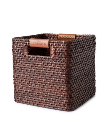 Lexington Basket with leather detail, medium
