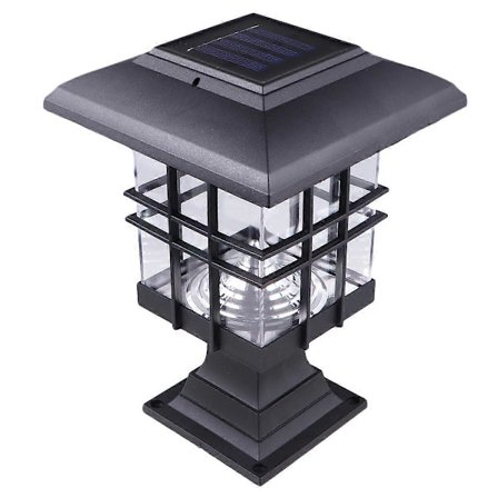 2 i 1 Stigma Lampa Markplugg Lampa Utomhus Solcellslampa Vattentät Utomhuslampa för Daglig Användning (Svart, Vitt Ljus)