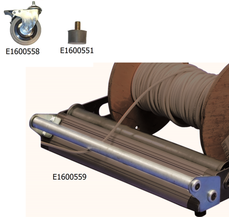Z 580900-00 Gummifot for kabelholder Easy Roll, Stikkontakter & kabler