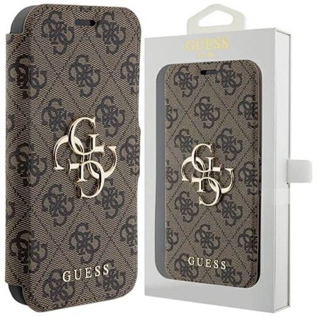Guess 4G Metal Logo Deksel til iPhone 15 Pro - Brun
