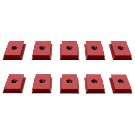 10 stk. T-skinne skyder aluminium M6/8 T-not møtrik møbelmøtrik til profil træbearbejdningsværktøj not fastgørelseselementer skinne stop_super gave