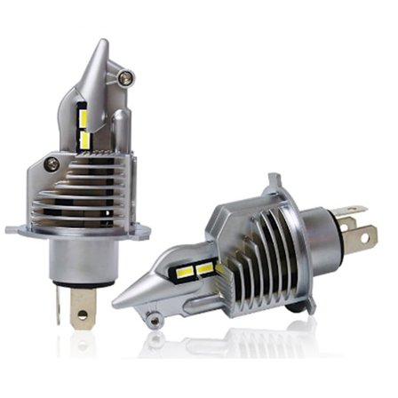 Mini Bil Forlygte H4 LED Lys 5000LM Spotlight Tågelygte til Bil Motorcykel