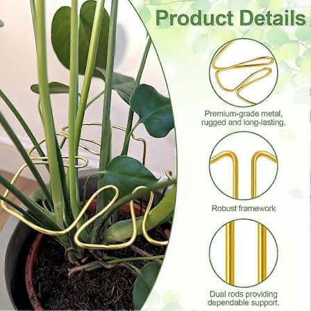 Kasvituki Monstera-muotoinen huonekasvituki Tukeva kukkatuki