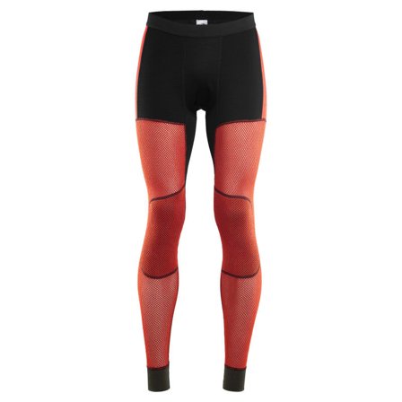 Aclima WoolNet Hybrid Longs Man Men base layer trousers Orange L