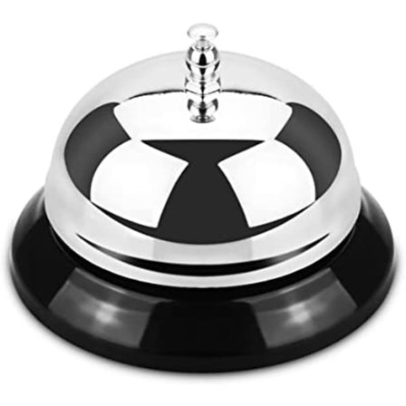 (3,35 tuuman halkaisija) (Hopea)(1 pakkaus)Kello, Palvelukello