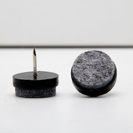 30 st Möbel Filtfötter Benspikar Nylon Benspikar Bordben Skåp Skydd 28mm Svart