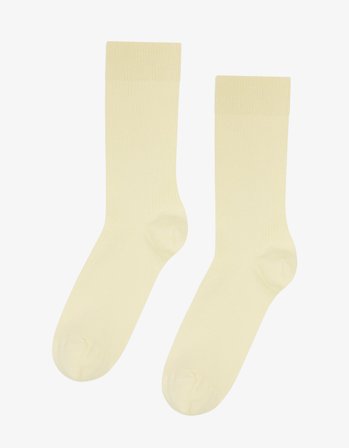 Classic Organic Sock - Soft Yellow - One Size
