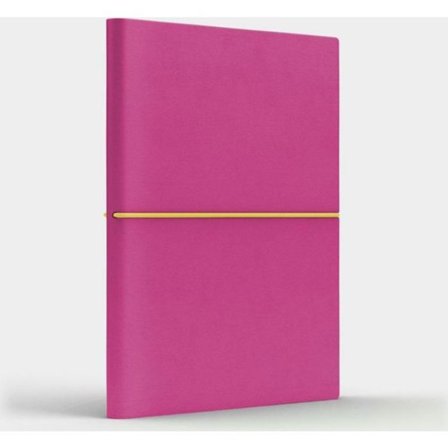 Anteckningsblock - loggbok Like u Notebook B6 Kul S linje rosa/citron