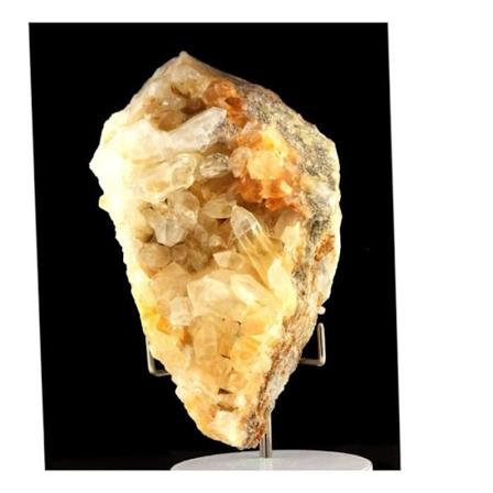 Stenar och mineraler. Hyalin kvarts. 1175,80 cent. Sarenne, Alpes d'Huez, Oisans, Isère, Frankrike.