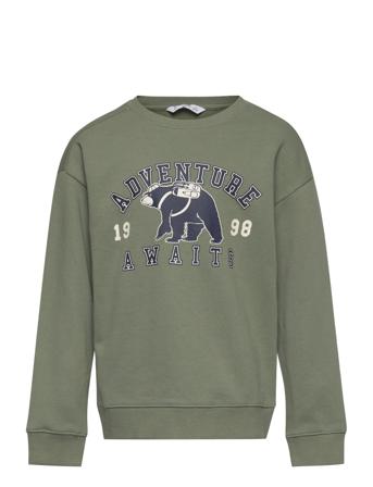 Albert3 Sweatshirt Trøje Grøn Mango