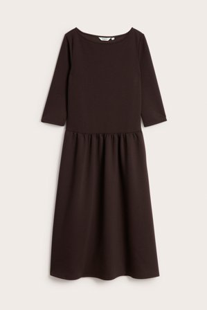Kappahl | Midikjole i jersey | Mørkebrun