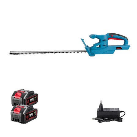 Häcksax, 20 tum, Borstlös motor, 3000W,2 Batteri Set