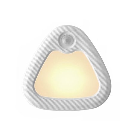 Automatisk LED-nattlampa, rörelsesensor LED-lampa, med magnetisk självhäftande remsa för sovrum, trappor, hall (batteri ingår ej) Varmt ljus