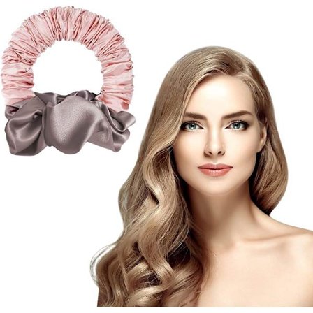 Varmefrit Krøllejern - Hårkrøller - Hårruller - Krøller Uden Varme - Blød Sovende Krølle Scrunchie - Til Langt, Medium Hår - Hårkrøller Uden Varme