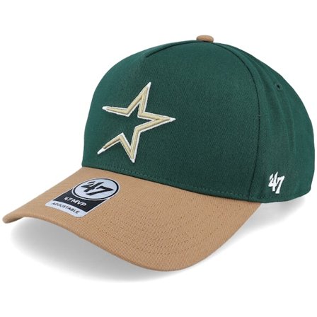 47 Brand - MLB Green adjustable Czapka Z Daszkiem - Hatstore Exclusive x Houston Astros Coops Sure Shot Mvp Dt Green/Camel Adjustable @ Hatstore