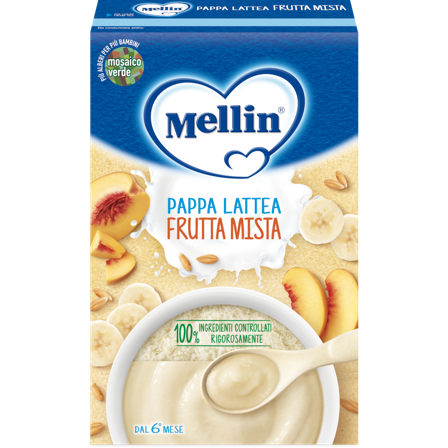 Mellin Pappa Lattea Frutta Mista 250g