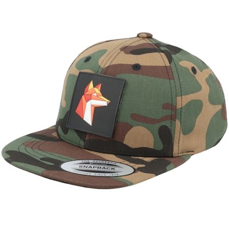 Kiddo Cap - Camo snapback Czapka Z Daszkiem - Kids Paper Fox Patch Camo Snapback @ Hatstore