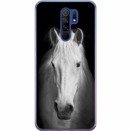 Xiaomi Redmi 9 Mjukt Skal - Vit Häst