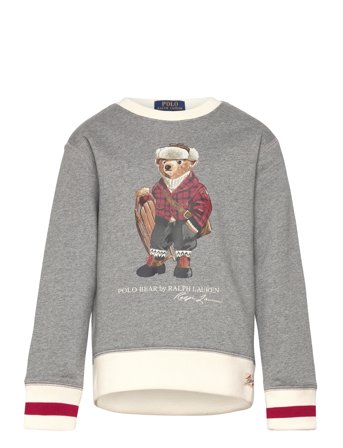 Polo Bear Fleece Sweatshirt Grey Ralph Lauren Kids