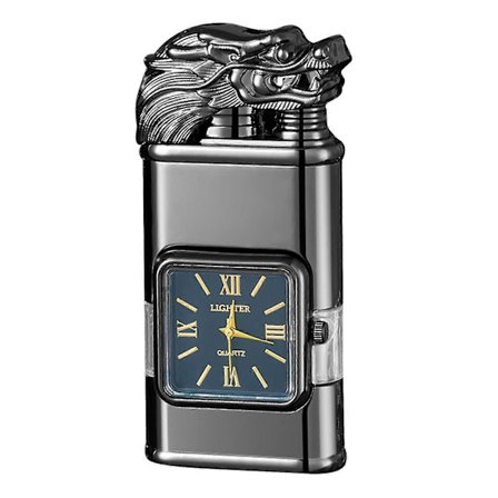 Personlig Præget Lighter med Ur, Letvægts Bærbar Lighter Gave til Jubilæum